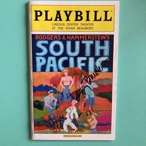 Danny Burstein (Only) Signed South Pacific Playbill 2008 Kelli O'Hara Paulo Szot